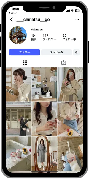 Instagramのいいねの例01